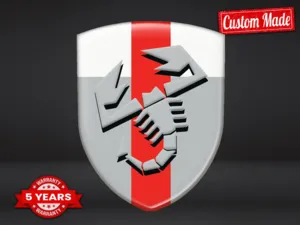 Fiat Abarth Insignias Silicona Auto Pro Máximo Resistente Diseño 